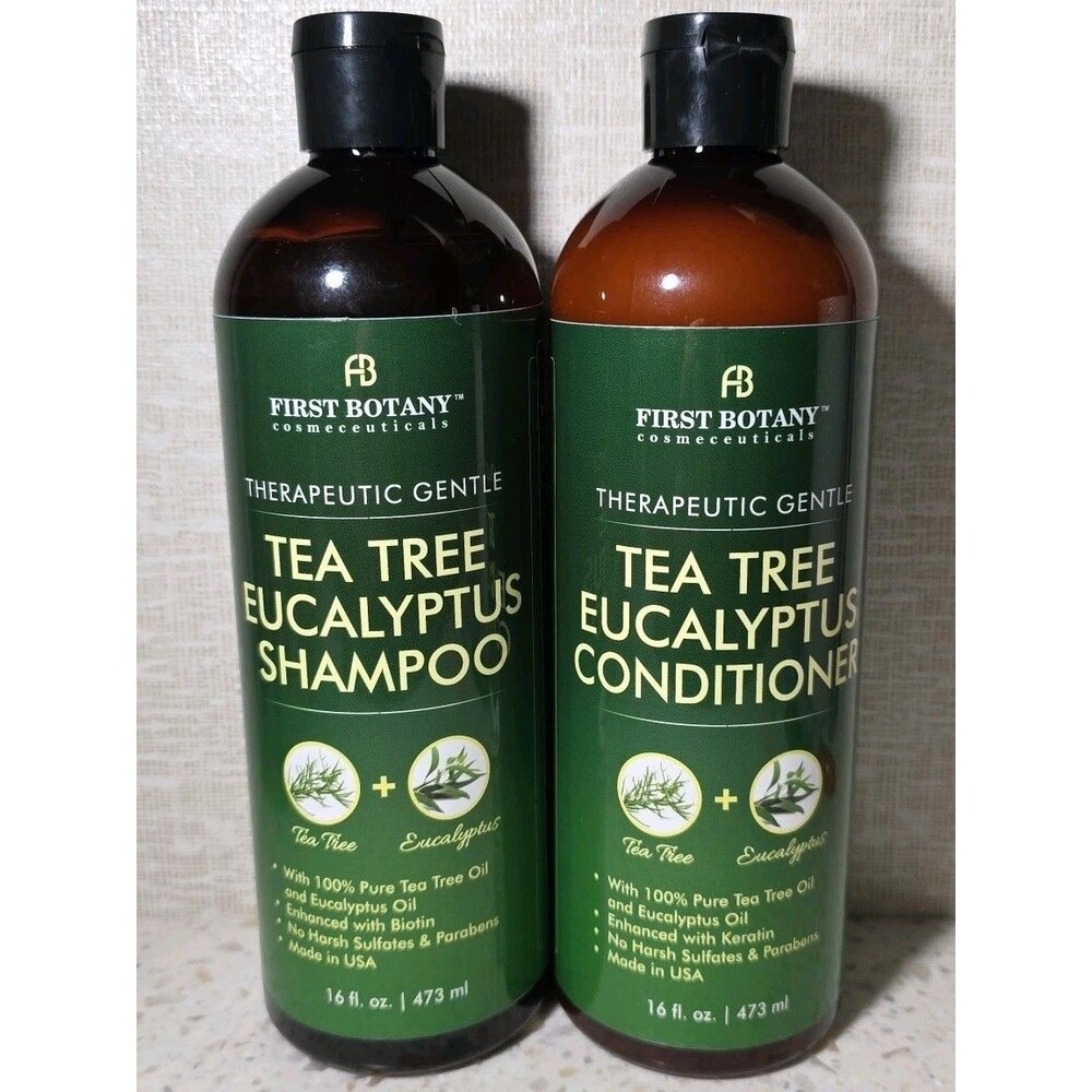 First Botany Tea Tree Eucalyptus Shampoo & Conditioner - 16 fl oz each - 07/2027